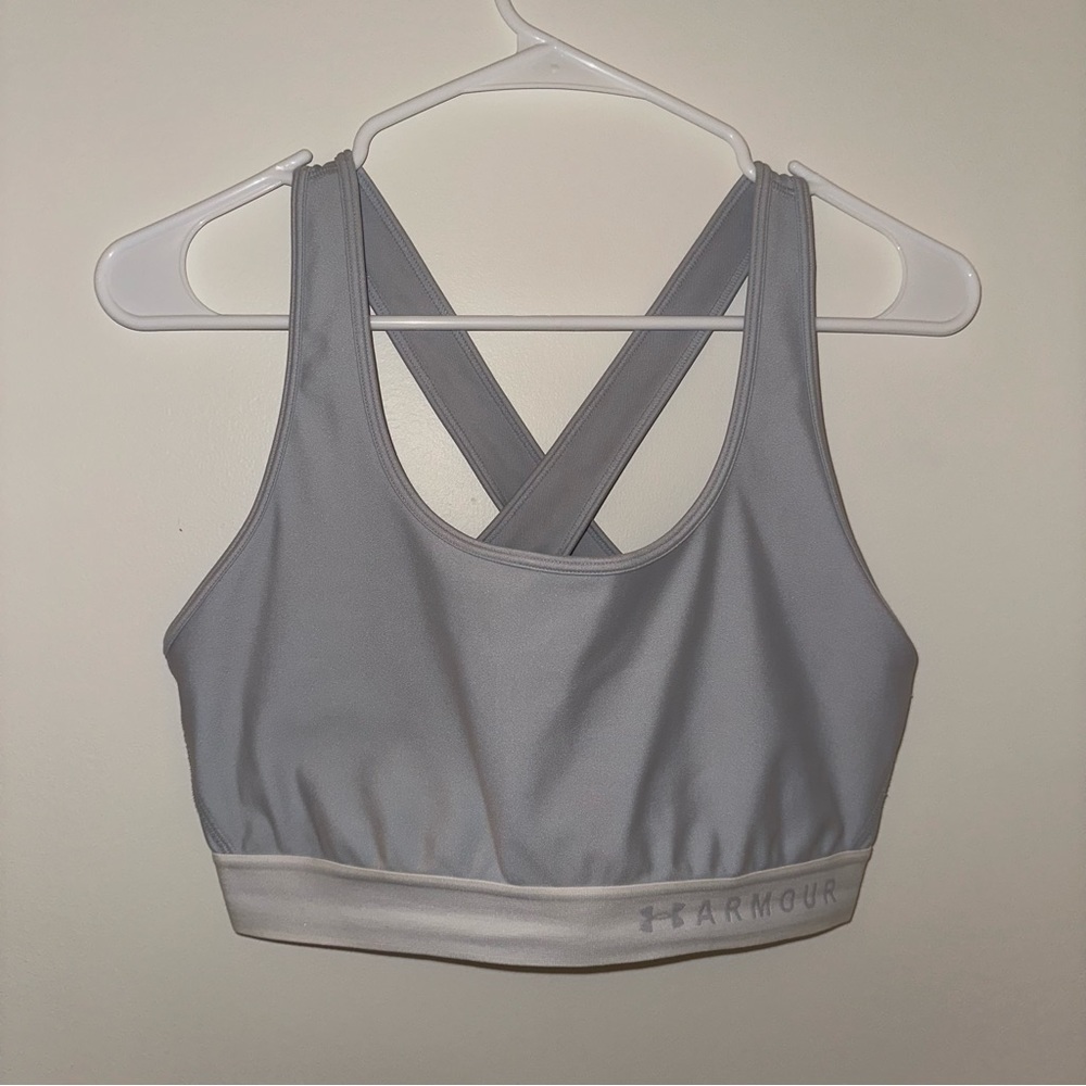 Under Armor gray sports bra size XL